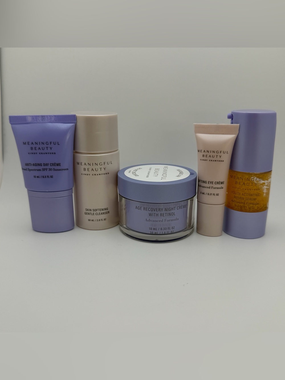 Meaningful Beauty Skincare Set in Lavender and Pale Pink
